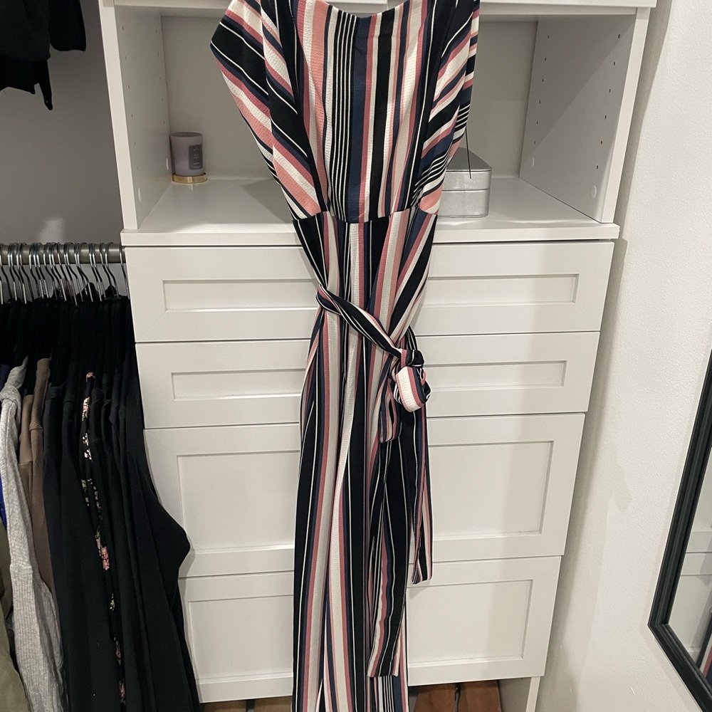 Striped Bebe jumpsuit